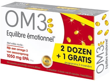 OM3 Equilibre emotionnel pack 2 + 1 GRATUIT 3x60capsules NUT 483/270